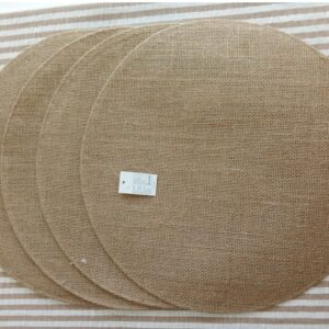 Set x 4 Individuales arpillera natural