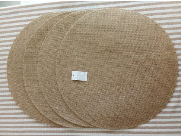 Set x 4 Individuales arpillera natural