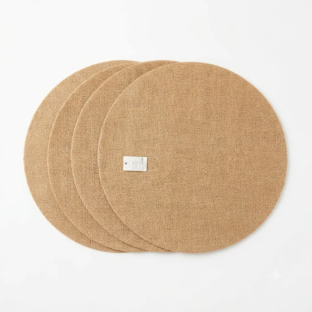Set x 4 Individuales arpillera natural